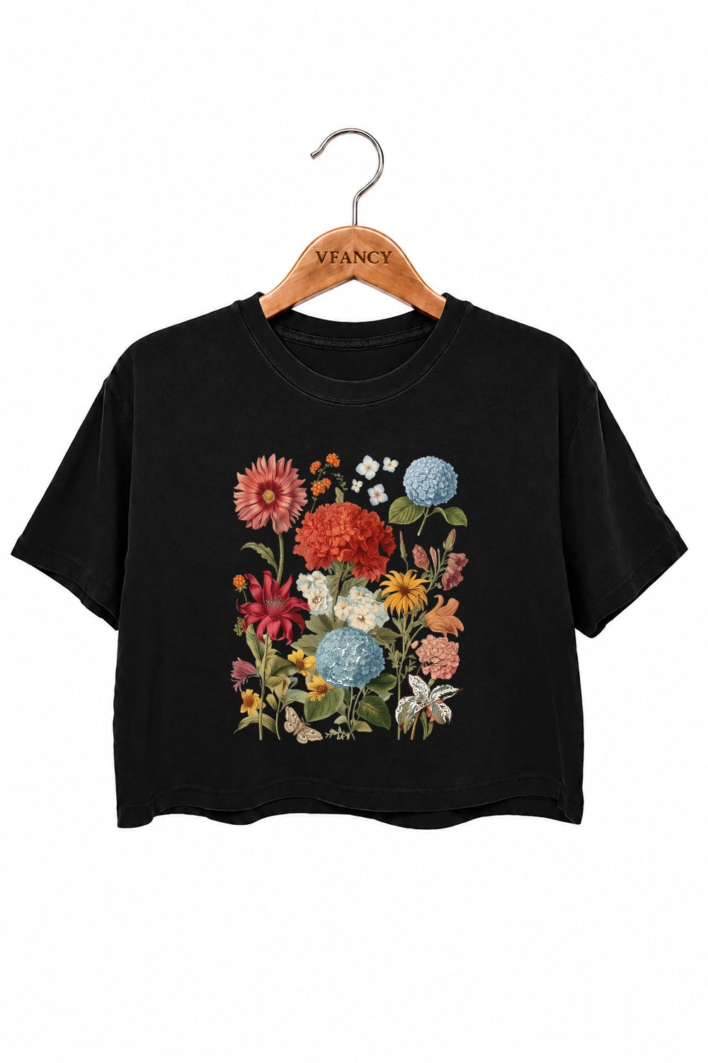 Boho floral crop top