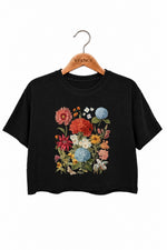 Boho floral crop top