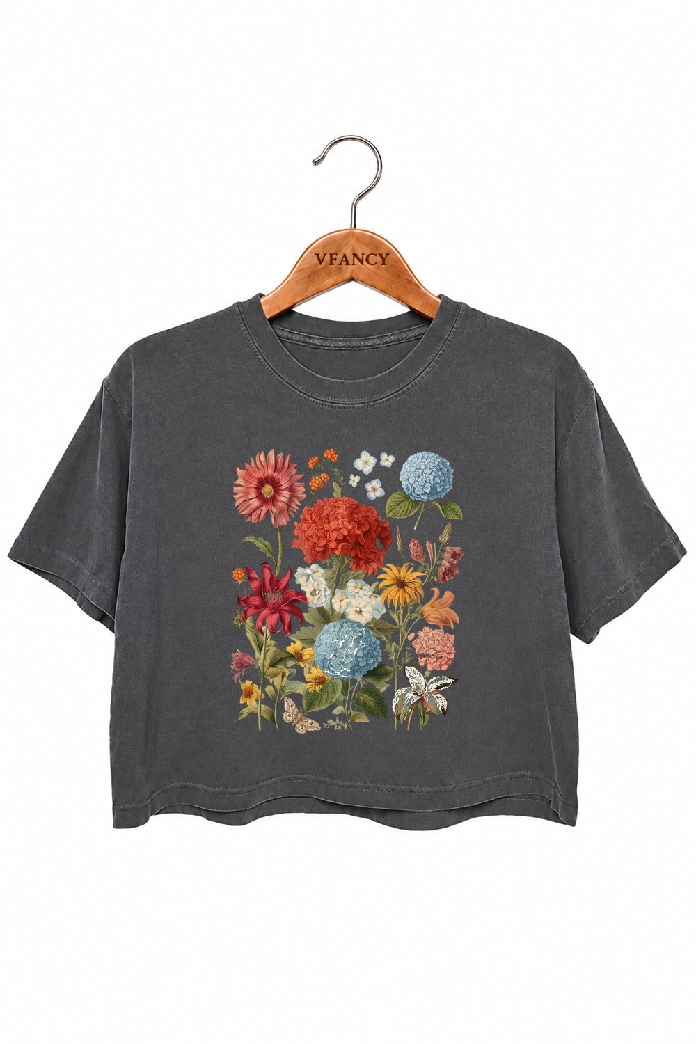 Boho floral crop top