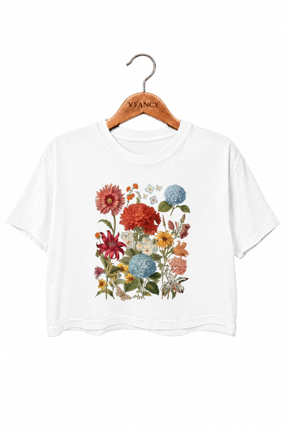 Boho floral crop top