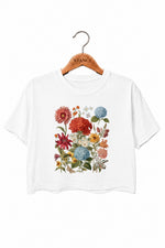 Boho floral crop top