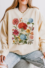 Boho floral sweatshirt