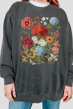 Boho floral sweatshirt