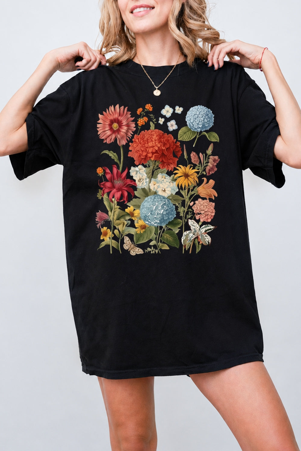 Boho floral tee