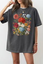 Boho floral tee