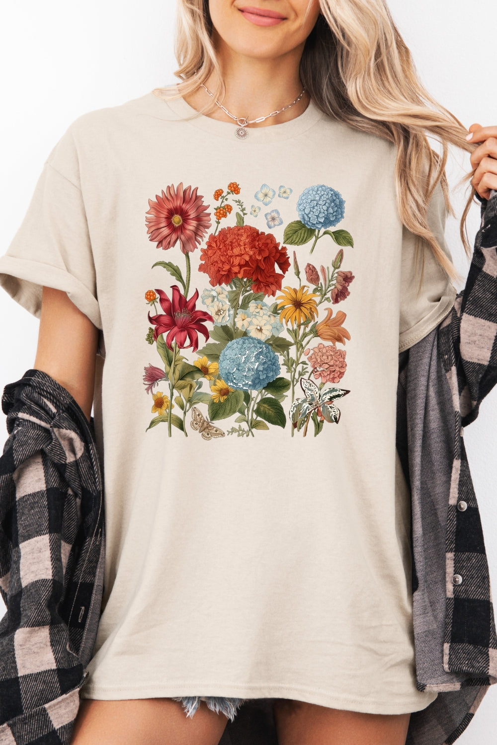Boho floral tee