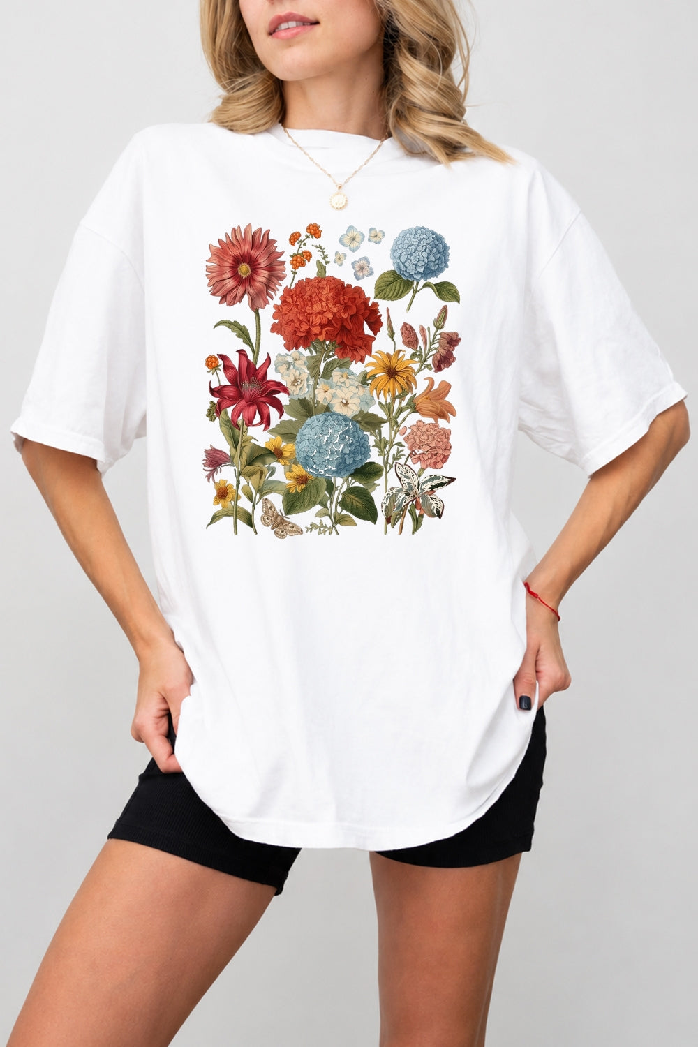 Boho floral tee