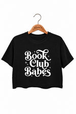 Book club babes crop top
