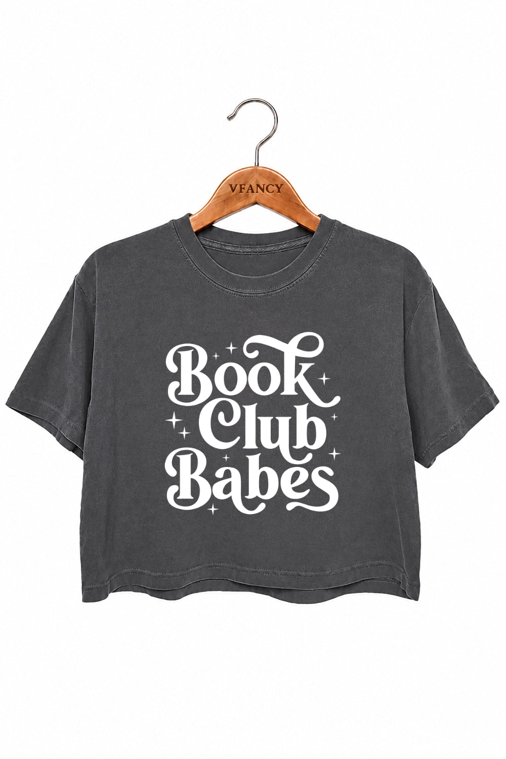 Book club babes crop top