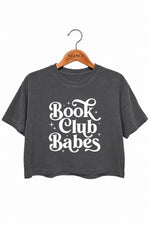 Book club babes crop top