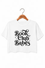 Book club babes crop top