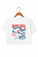 Book girl summer crop top