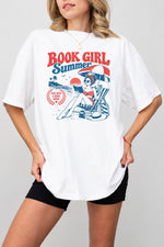 Book girl summer tee