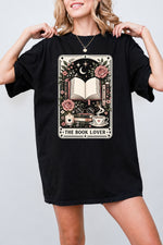 Book lover tarot card tee