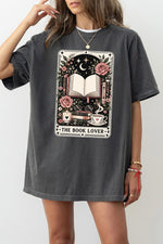 Book lover tarot card tee