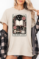 Book lover tarot card tee