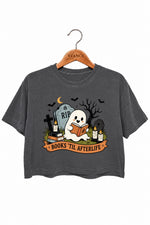 Books til afterlife crop top