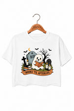 Books til afterlife crop top