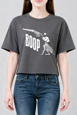 Boop dog nose crop top