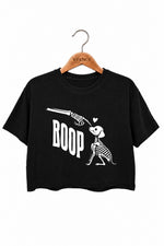 Boop dog nose crop top