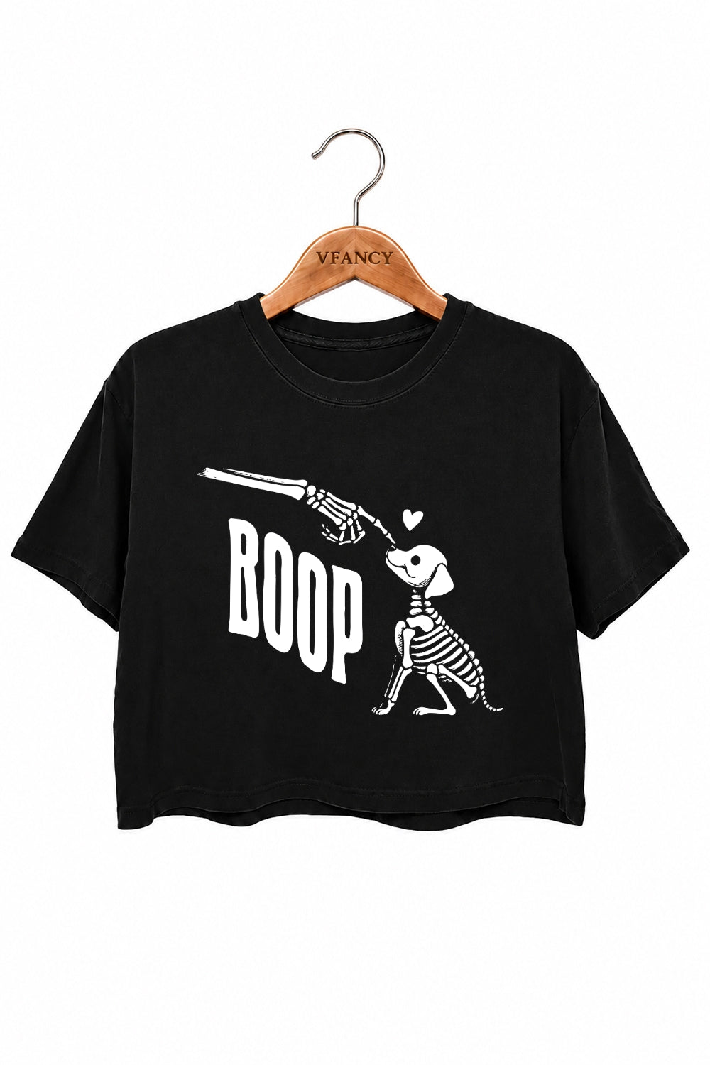 Boop dog nose crop top