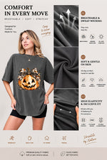 Bow-tied smiling pumpkin tee