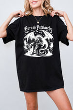 Burn the patriarchy dragon tee