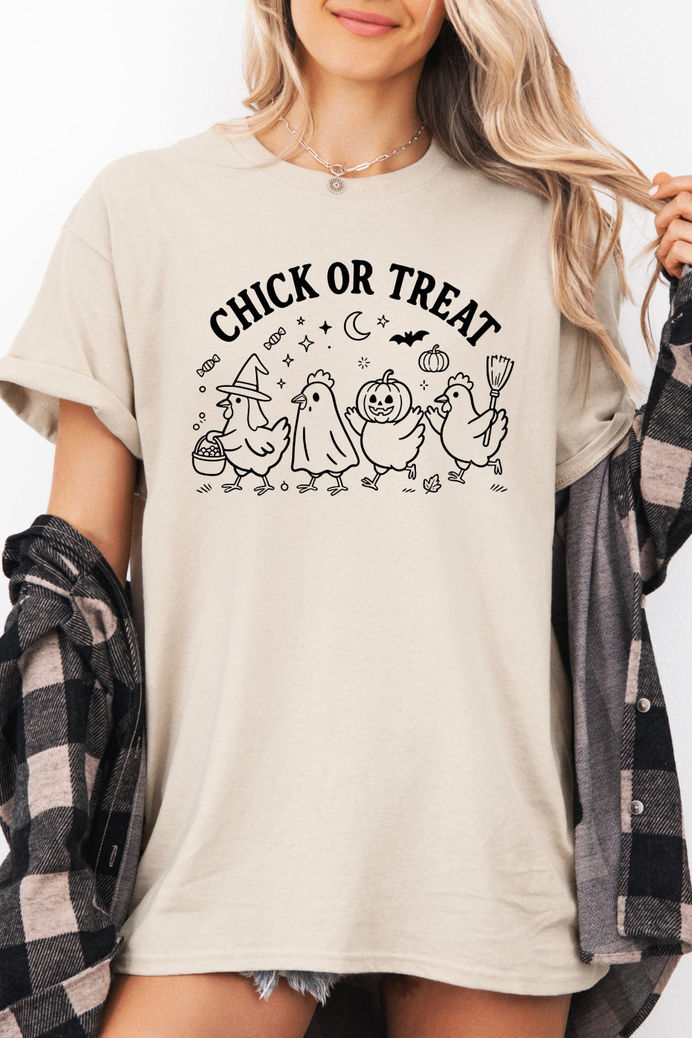 Chick or treat halloween tee