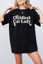 Childless cat lady cute tee
