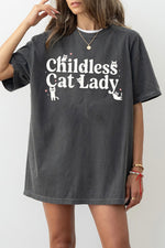 Childless cat lady cute tee