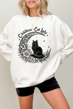 Childless cat lady moon sweatshirt