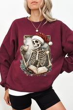 Christmas skull coffee sweatshirt