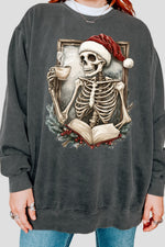 Christmas skull coffee sweatshirt
