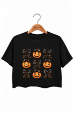 Coquette halloween pumpkin crop top