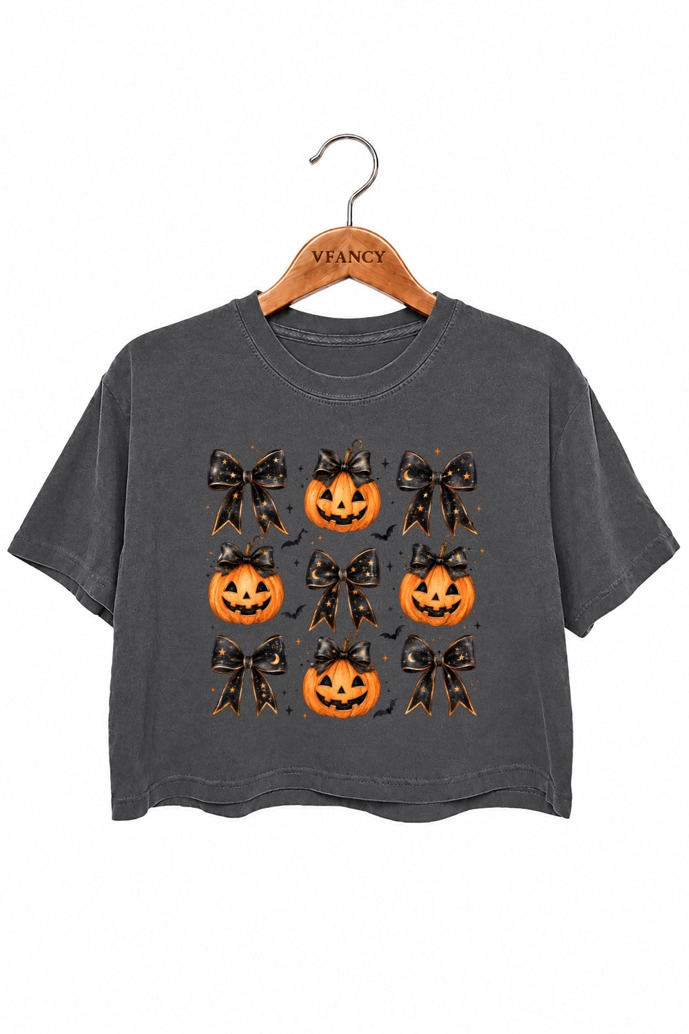 Coquette halloween pumpkin crop top