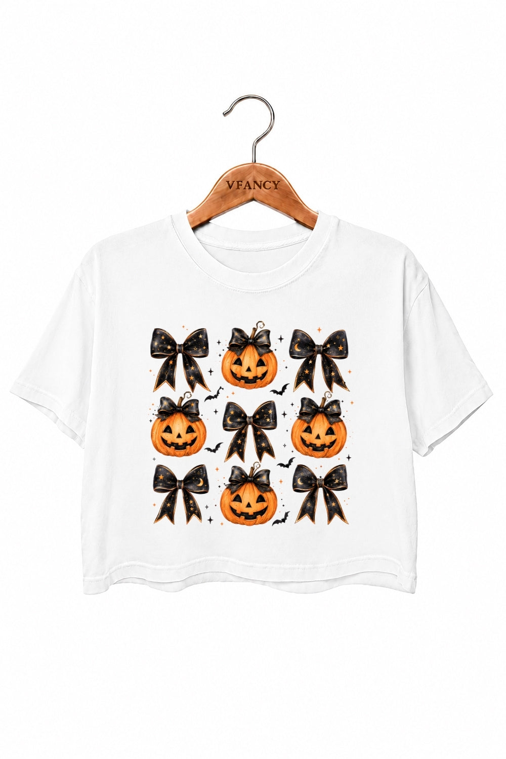 Coquette halloween pumpkin crop top