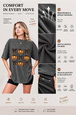 Coquette halloween pumpkin tee