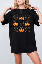 Coquette halloween pumpkin tee