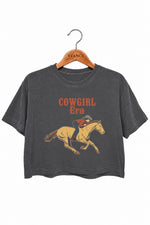 Cowgirl era horse rider crop top