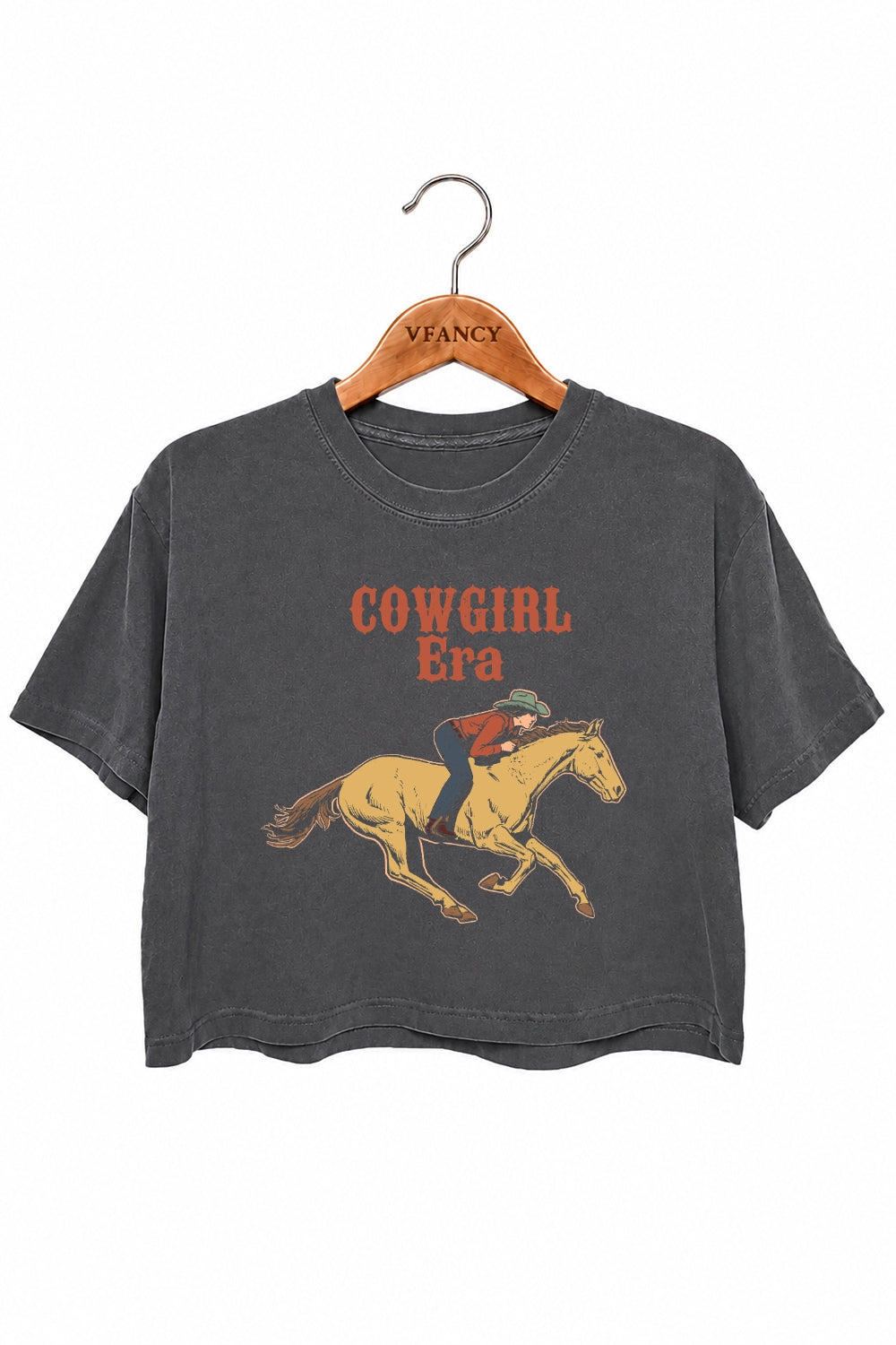 Cowgirl era horse rider crop top