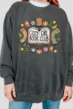 Cozy girl book club sweatshirt