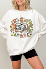 Cozy girl book club sweatshirt