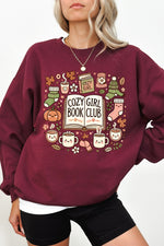Cozy girl book club warm sweatshirt