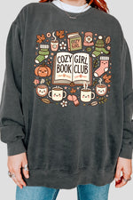 Cozy girl book club warm sweatshirt