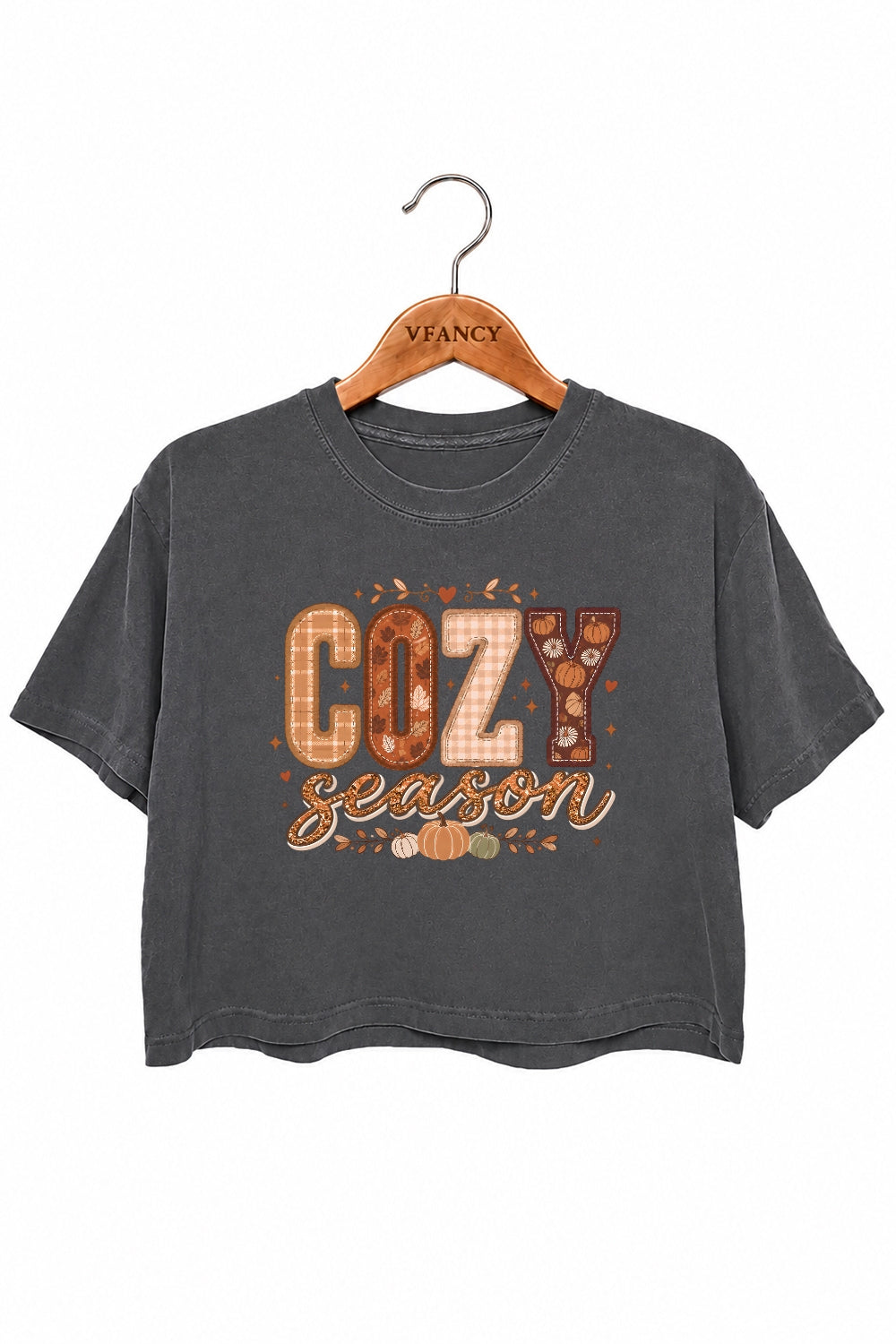 Cozy Season Pumpkin Crop Top