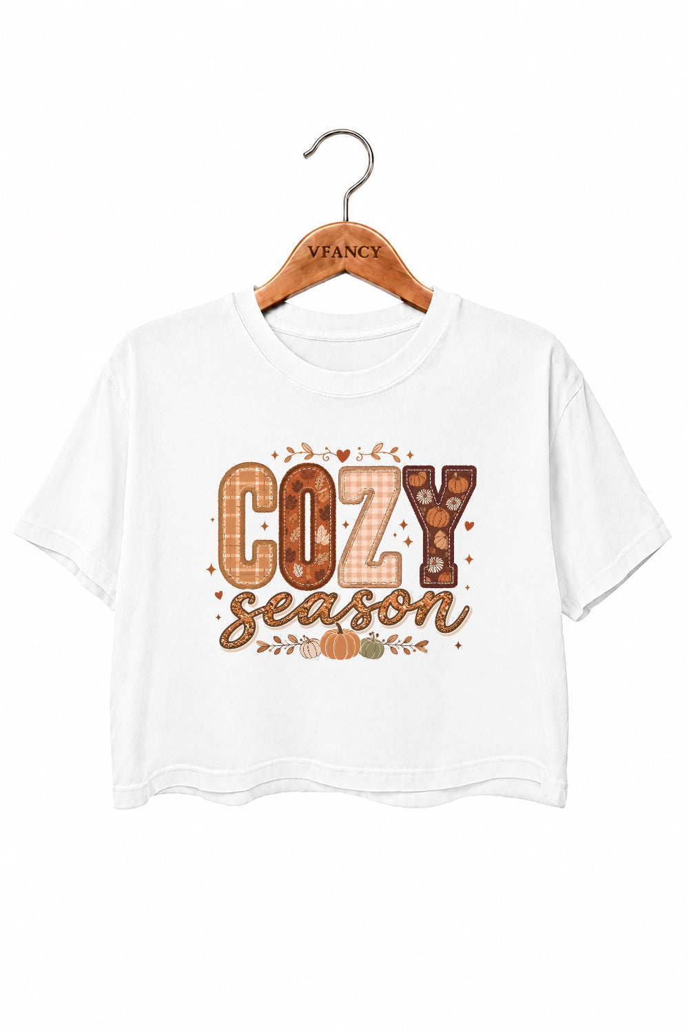 Cozy Season Pumpkin Crop Top
