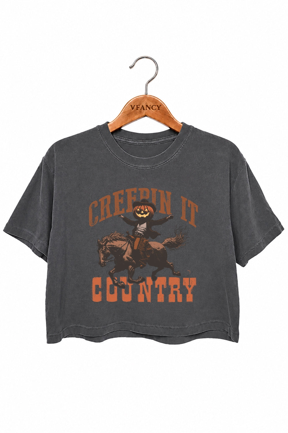 Creepin it country crop top
