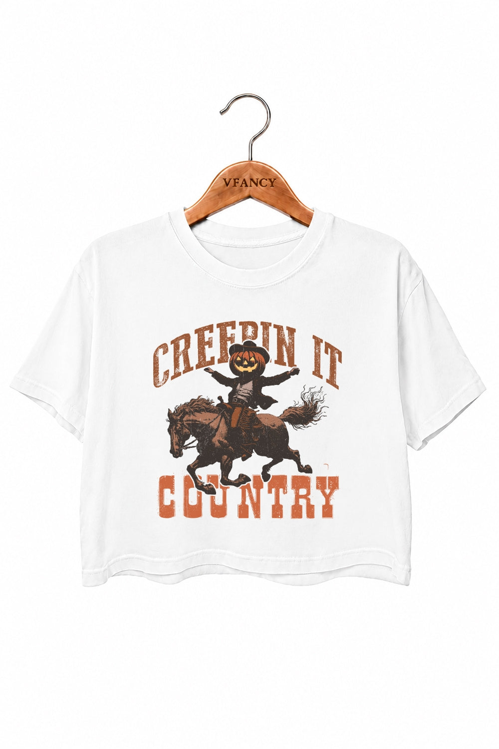 Creepin it country crop top