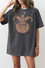 Creepy fool masquerade mask tee