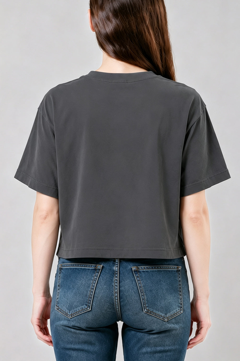 Crop top gray back